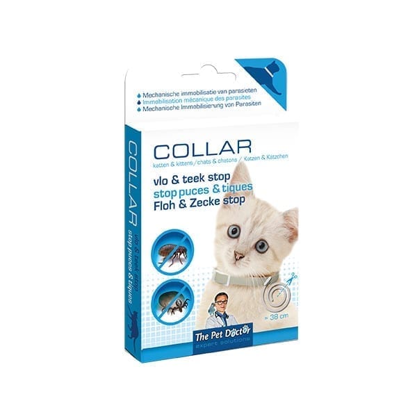 Geurloos scheuren dealer The Pet Doctor Teken en vlooienband voor Katten | Koll Grooming Products